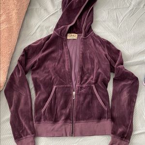 TRUE VINTAGE Juicy Couture Purple Velour Track Suit Jacket